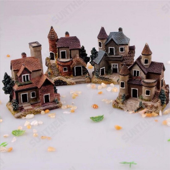 Dollhouse Miniature Kit Garden Dollhouse Micro Landscape DIY Mini Castle Model Toy Home Decoration Gift