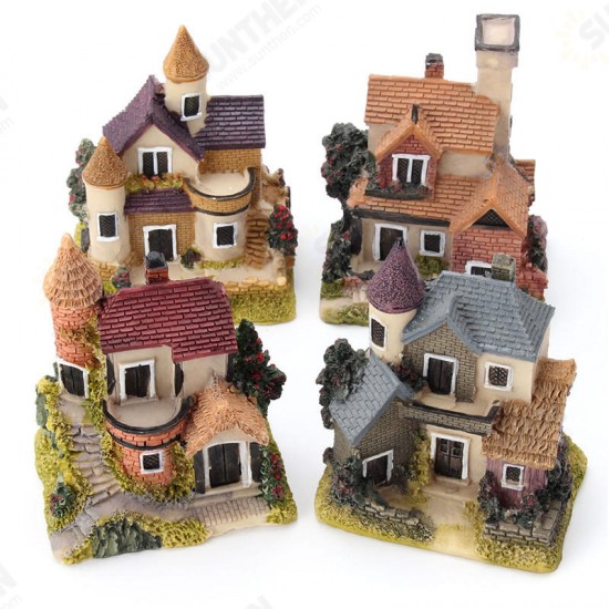 Dollhouse Miniature Kit Garden Dollhouse Micro Landscape DIY Mini Castle Model Toy Home Decoration Gift