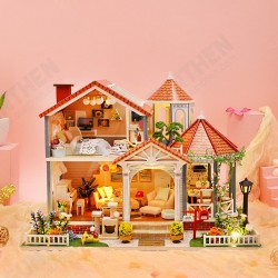 L2001 European and American Style DIY Dollhouse Home Furnishings Cottage Building With Music Light Miniature Model L2001 European and American Style DIY Dollhouse Home Furnishings Cottage Building With Music Light Miniature Model