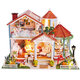 L2001 European and American Style DIY Dollhouse Home Furnishings Cottage Building With Music Light Miniature Model