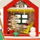 M908 Fantasy Christmas Night DIY Assembly Cottage Piggy Bank Doll House with Music and LED Light