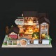 13848 DIY Doll House Dream In Ancient Town With Cover Music Movement Gift Decor Toys