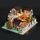 13848 DIY Doll House Dream In Ancient Town With Cover Music Movement Gift Decor Toys