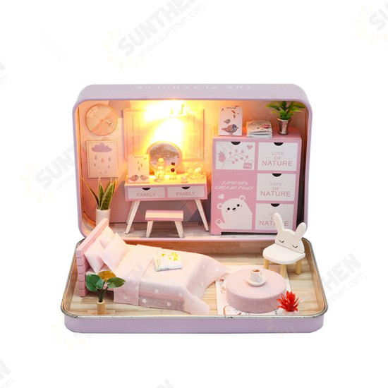 DIY Doll House Romantic Theater Kid Girl Gift S932