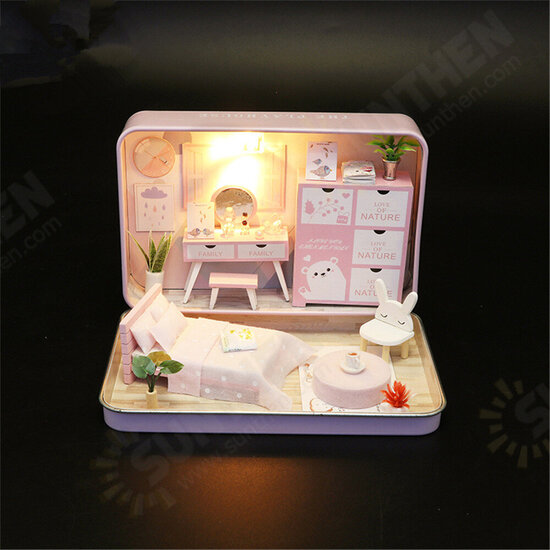 DIY Doll House Romantic Theater Kid Girl Gift S932