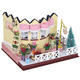 LY001 Herb Tea Vanilla Milk Tea House DIY Dollhouse With Music Light Cover Miniature Model