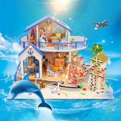 Legend Of The Blue Sea DIY Handmade Assemble Doll House Miniature Model with Lights Music for Gift Collection Home Decoration Legend Of The Blue Sea DIY Handmade Assemble Doll House Miniature Model with Lights Music for Gift Collection Home Decoration