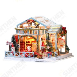 2020 New Christmas K-058 Christmas Snowy Night DIY Assembled Cabin with Doll Three-piece Set With Dust Cover 2020 New Christmas K-058 Christmas Snowy Night DIY Assembled Cabin with Doll Three-piece Set With Dust Cover