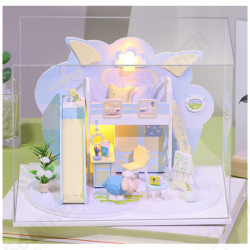 P004 DIY Wooden Doll House Handmade Model Assembled Doll House With Furniture Toys P004 DIY Wooden Doll House Handmade Model Assembled Doll House With Furniture Toys