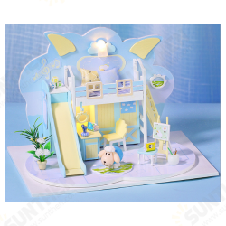 P004 DIY Wooden Doll House Handmade Model Assembled Doll House With Furniture Toys P004 DIY Wooden Doll House Handmade Model Assembled Doll House With Furniture Toys