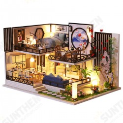 M-029 Chinese Style Wooden DIY Handmade Assemble Doll House Miniature Furniture Kit with LED Effect Toy for Kids Birthday Xmas Gift House Decoration M-029 Chinese Style Wooden DIY Handmade Assemble Doll House Miniature Furniture Kit with LED Effect Toy for Kids Birthday Xmas Gift House Decoration