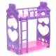 Miniature Double Bed Toy Furniture For Dollhouse Decoration