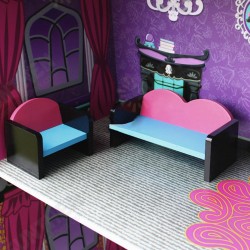 Purple Villa DIY Wood Big Doll House Dream Light Miniature Furniture Kits Big Kid Gift Purple Villa DIY Wood Big Doll House Dream Light Miniature Furniture Kits Big Kid Gift