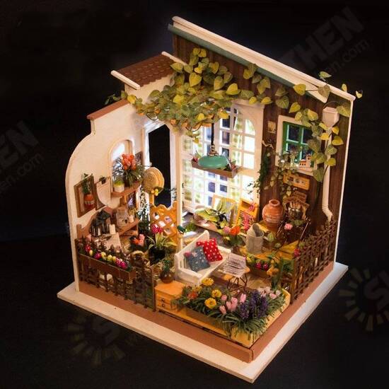 DG108 DIY Doll House Miniature With Furniture Wooden Dollhouse Toy Decor Craft Gift