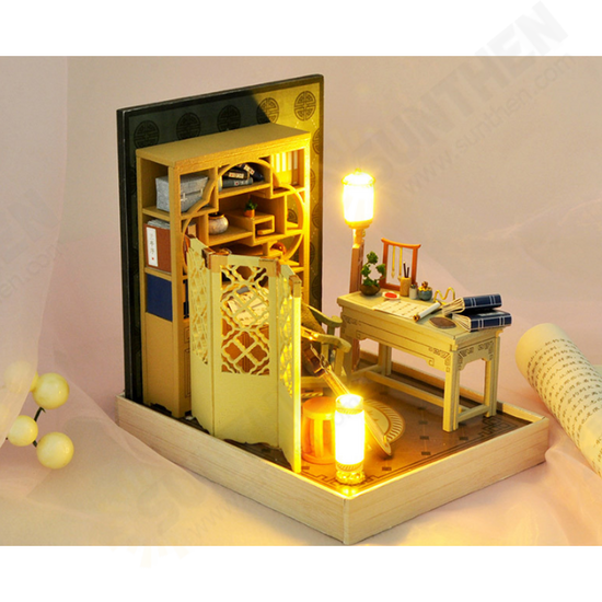 DIY Doll House TW37 Ink Color Collection of Qingdai Creative Antiquity Scene Handmade Small House