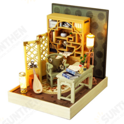 DIY Doll House TW37 Ink Color Collection of Qingdai Creative Antiquity Scene Handmade Small House DIY Doll House TW37 Ink Color Collection of Qingdai Creative Antiquity Scene Handmade Small House