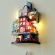 TC2 Cloud Town DIY House Cloud House Candy Color Town Art House Creative Gift With Dust Cover