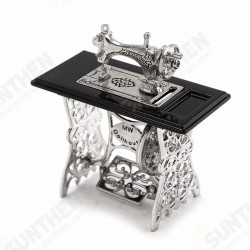 Vintage Miniature Dollhouse Furniture Sewing Machine Furniture Table Metal Home Decoration