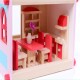 Wooden Delicate Dollhouse With All Furniture Miniature Toys For Kids Children Pretend Play