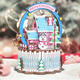 DIY Assembled Christmas Eve and Thanksgiving Christmas Music Box Doll House Model Toy