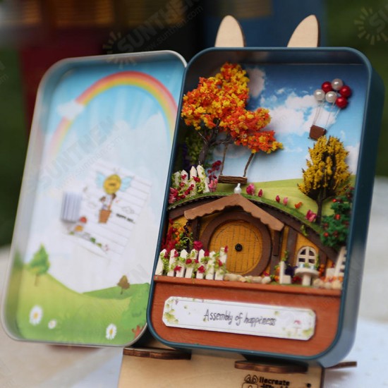 DIY Tin Box Secret Dollhouse With Light T-002 T-003 T-004 T-005 Gift Home Office Decor DIY Tin Box Secret Dollhouse With Light T-002 T-003 T-004 T-005 Gift Home Office Decor