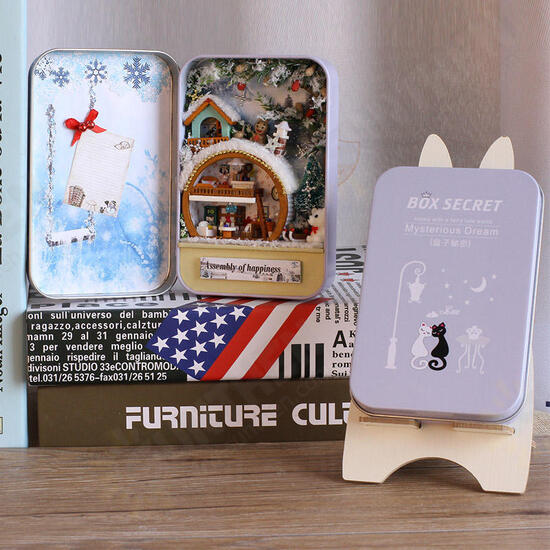 DIY Tin Box Secret Dollhouse With Light T-002 T-003 T-004 T-005 Gift Home Office Decor DIY Tin Box Secret Dollhouse With Light T-002 T-003 T-004 T-005 Gift Home Office Decor