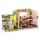 H-001 DIY Doll House Gothenburg Studio With Furniture Music Light Cover 30*12*16.2CM Gift