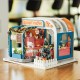 K-046 DIY Assembled Luoqi Coffee Cabin Doll House Christmas Gifts Model Toy