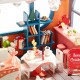 K-046 DIY Assembled Luoqi Coffee Cabin Doll House Christmas Gifts Model Toy