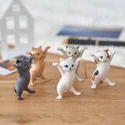 1 PC Cartoon Dancing Cat Figure Doll Figurines Handmade Enchanting Kittens Toy for Office Pen Holder AirPods Desktop Display Decoration Collection Gift 1 PC Cartoon Dancing Cat Figure Doll Figurines Handmade Enchanting Kittens Toy for Office Pen Holder AirPods Desktop Display Decoration Collection Gift