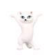 1 PC Cartoon Dancing Cat Figure Doll Figurines Handmade Enchanting Kittens Toy for Office Pen Holder AirPods Desktop Display Decoration Collection Gift