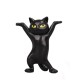 1 PC Cartoon Dancing Cat Figure Doll Figurines Handmade Enchanting Kittens Toy for Office Pen Holder AirPods Desktop Display Decoration Collection Gift