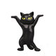 1 PC Cartoon Dancing Cat Figure Doll Figurines Handmade Enchanting Kittens Toy for Office Pen Holder AirPods Desktop Display Decoration Collection Gift