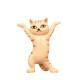 1 PC Cartoon Dancing Cat Figure Doll Figurines Handmade Enchanting Kittens Toy for Office Pen Holder AirPods Desktop Display Decoration Collection Gift