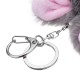 10CM Cute Rabbit Ball Pendant Plush Doll Key Ring Bag/Car Pendant Accessories Toy