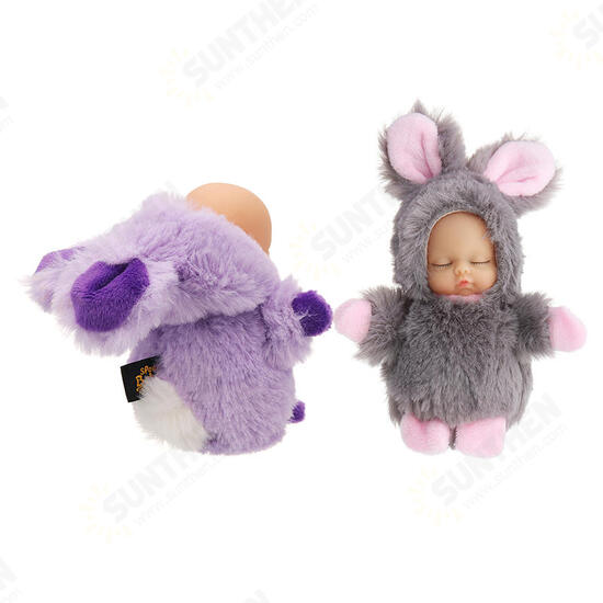 10CM Cute Rabbit Ball Pendant Plush Doll Key Ring Bag/Car Pendant Accessories Toy