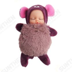 10cm Hot Cute Mini Dolls Key Chain Toy Cartoon Sleeping Baby Plush Pendant Model Gift For Ch 10cm Hot Cute Mini Dolls Key Chain Toy Cartoon Sleeping Baby Plush Pendant Model Gift For Ch
