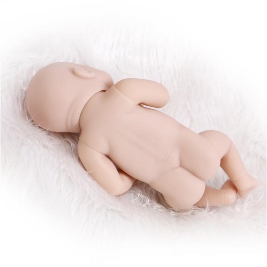 10inch Full Vinyl Girl Newborn Baby Lifelike Dolls Reborn Dolls Baby Unpainted Toys