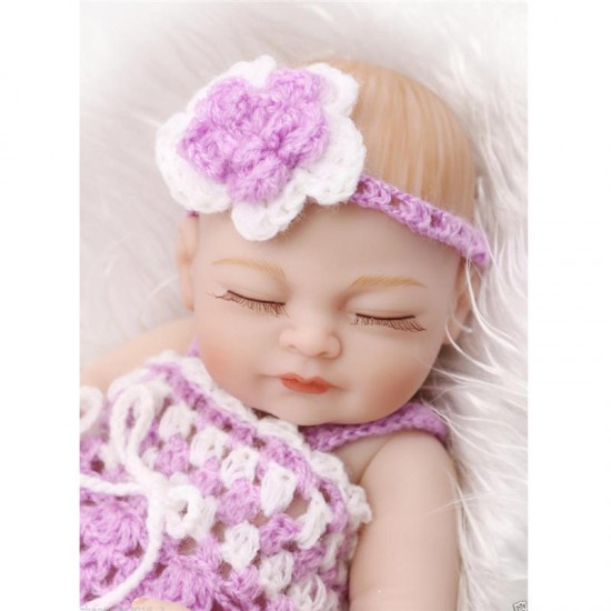 11inch Reborn Doll Newborn Handmade Lifelike Soft Silicone Realistic Christmas Gifts