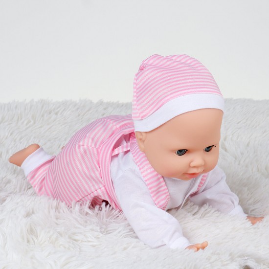 13Inch Simulation Vinyl Doll Crawling Doll Baby Crawling Toddler Simulation Doll Children's Toys