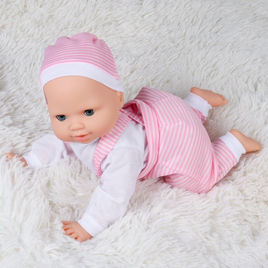 13Inch Simulation Vinyl Doll Crawling Doll Baby Crawling Toddler Simulation Doll Children's Toys