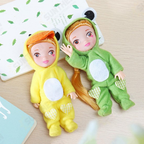 17CM Fashion Cartoon Action figure Gesture Dolls Animal Rabbit Baby Doll Toys For Children