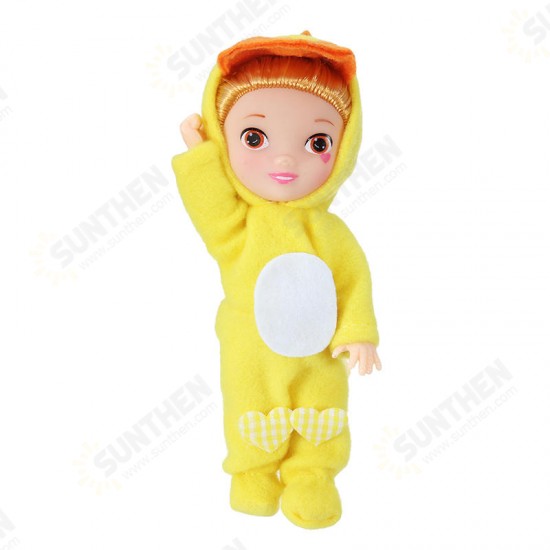 17CM Fashion Cartoon Action figure Gesture Dolls Animal Rabbit Baby Doll Toys For Children