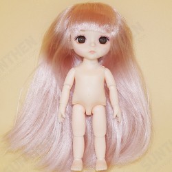 17CM Multi-style 13 Joints Moveable White Skin Cute Baby Dolls Toy with Makeup Long Hair for Kids Birthday Gift 17CM Multi-style 13 Joints Moveable White Skin Cute Baby Dolls Toy with Makeup Long Hair for Kids Birthday Gift