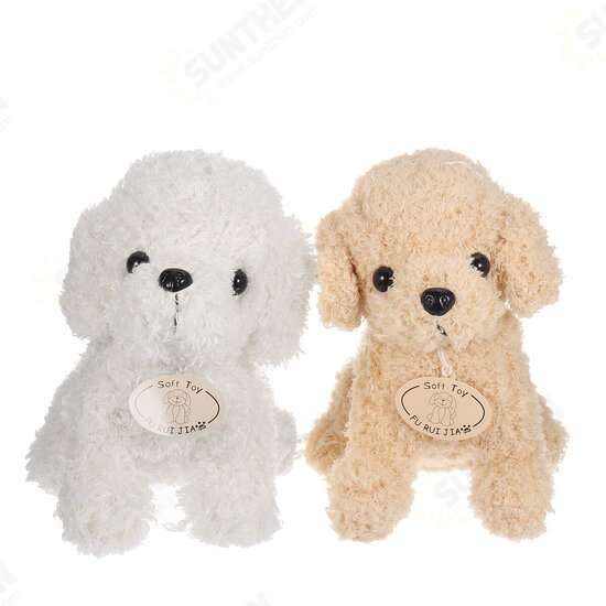 18/25CM Multi-color Simulation Realistic Teddy Lucky Dog Handmade Poodle Stuffed Plush Animal Figure Toy