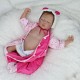 22inch Handicraft Cute Realistic Reborn Newborn Baby Happy Boy Dolls Silicone Toys