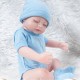 28CM Soft Silicone Realistic Sleeping Reborns Lifelikes Newborns Baby Doll Toy with Moveable Head Arms And Legs
