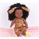 30CM 12 Inch Cute Soft Silicone Lifelike Realistic Arms Legs Moveable Reborn African Baby Doll