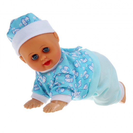 4 Styles of 10 Inch/11.5 Inch Electric Twisted Crawling Doll Baby with Sound for Children Toys