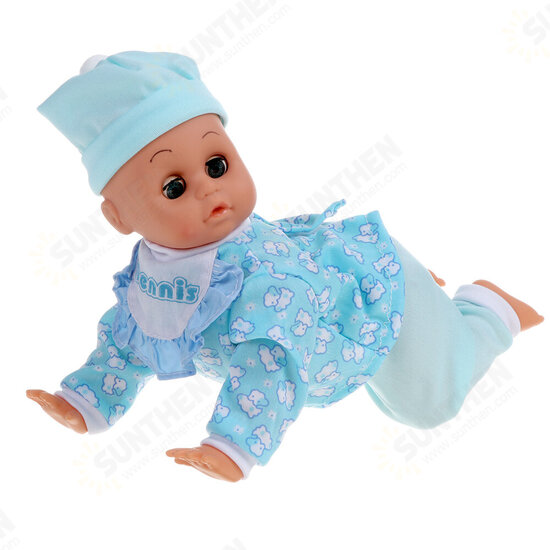 4 Styles of 10 Inch/11.5 Inch Electric Twisted Crawling Doll Baby with Sound for Children Toys